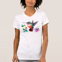 Kute Colorful Hummingbird and bloemen