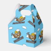 Kute constructiewerper met harde Pet Cartoon Bedankdoosjes (Achterkant)