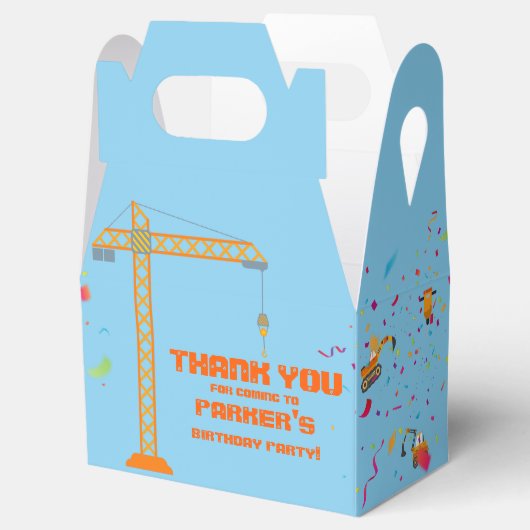 Kute construction Theme Kind Birthday Party Bedankdoosjes (Geopend)