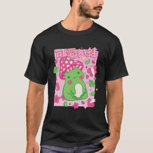 Kute Cottcore Frog Strawberry Retro 90S Kawaii T-shirt