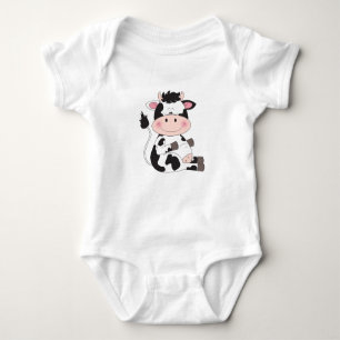 Kute Cow-Cartoon Romper