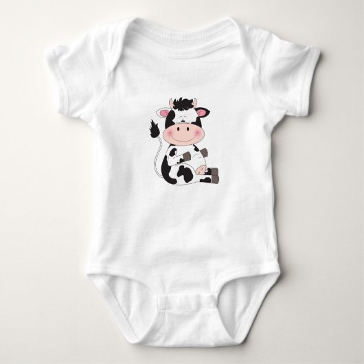 Kute Cow-Cartoon Romper (Voorkant)