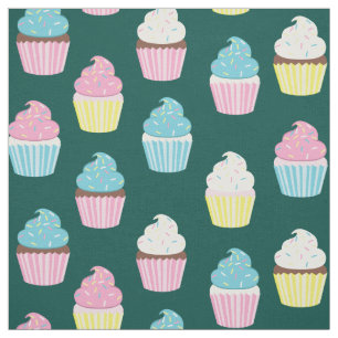 Kute cupcakes Kinder bakkerijbehandelingen Stof