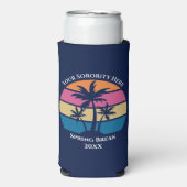 Kute Custom Spring Break Beach Party Palm Tree (Seltzer Voorkant)