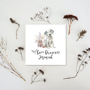 Kute Dalmatiaanse puppy met geratificeerde citaat  Kaart