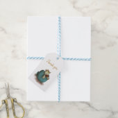 Kute dank u labels met een drakenillustratie cadeaulabel (Met Touw)