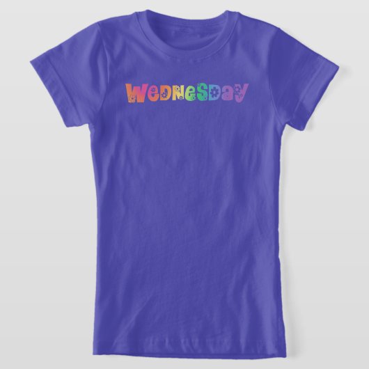 Kute Day of the Week Woensdag T-shirt (Laagn)