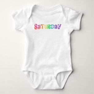 Kute Day of the Week Zaterdag Romper