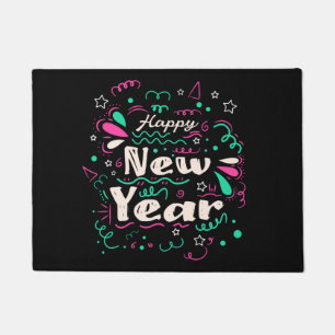 Kute Decorative Happy Nieuwjaar 2023 Deurmat