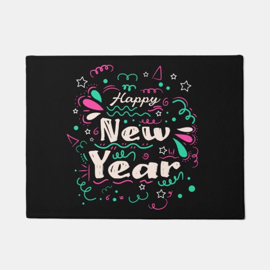 Kute Decorative Happy Nieuwjaar 2023 Deurmat (Voorkant)