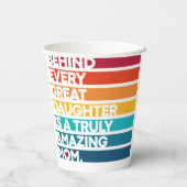 Kute Design Expression Text voor Moederdag Papieren Bekers (Achterkant)