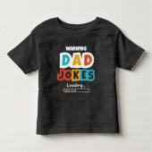 Kute Design Pa Jokes Loading for Vaderdag Kinder Shirts (Voorkant)