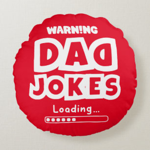 Kute Design Pa Jokes Loading for Vaderdag Rond Kussen