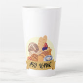 Kute dessert Brood bakkerij, aangepaste naam Latte Mok (Voorkant)