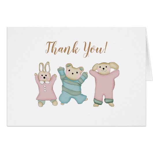 Kute dieren | BABY SHOWER (Voorkant Horizontaal)