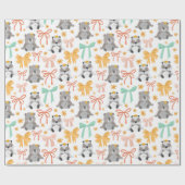 Kute dieren cadeaupapier (Vlak)