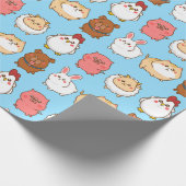 Kute dieren die papier verpakken (Hoek)