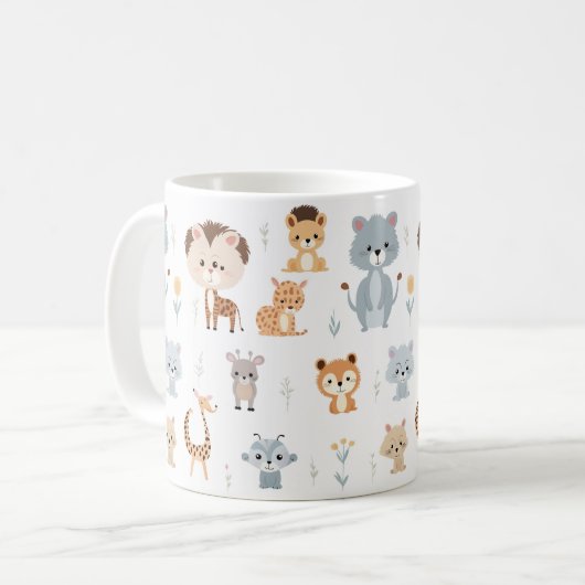 Kute dieren koffiemok (Voorkant links)