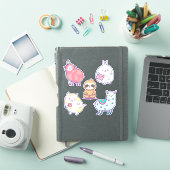 Kute dieren sticker (iPad Cover)