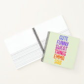 Kute Dingen Mijn Kind zei Notitieboek voor persoon (Binnen)