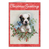 Kute Dog-kerstgroet (Voorkant)
