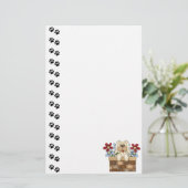 Kute Dog Stone Wall Stationery Briefpapier (Staand voorkant)