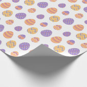 Kute Easter Egg Pattern Colorful Spring Cadeaupapier (Hoek)