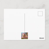 Kute-easter lamb met bloemen - easter briefkaart (Achterkant)