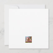 Kute-easter lamb met bloemen - easter kaart (Achterkant)