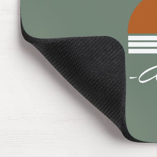 Kute eenvoudige abstracte monogrammen roodbruin muismat (Hoek)