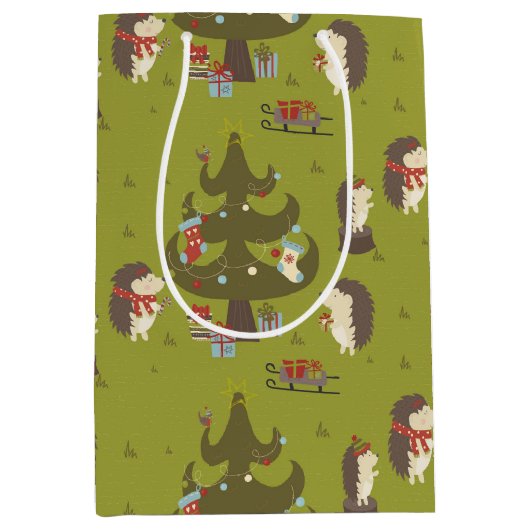 Kute egel met astomstructuur en hoge Kinderen Medium Cadeauzakje (Voorkant)