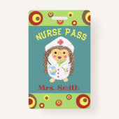 Kute-egelzuster-pas Badge (Voorkant)