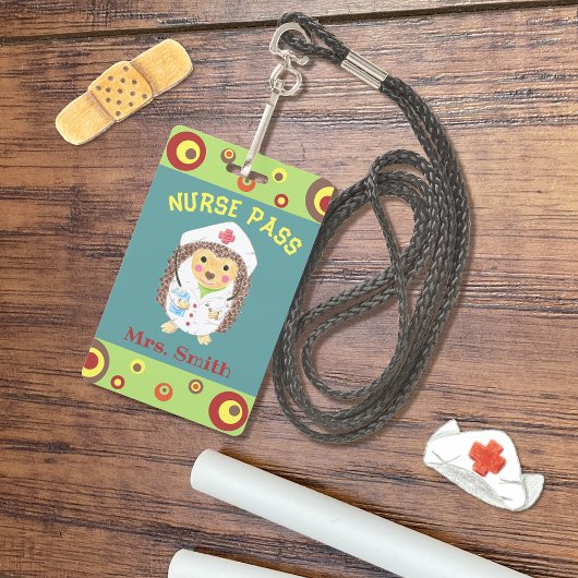 Kute-egelzuster-pas Badge