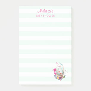 Kute Egg in een mandje met Flamingo en Bunny Post-it® Notes