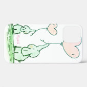 Kute elephants met ballonnen - gepersonaliseerd Ho Case-Mate iPhone Case (Achterkant (horizontaal))