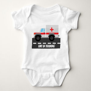 Kute EMT in trainingscarrosserie voor baby Romper