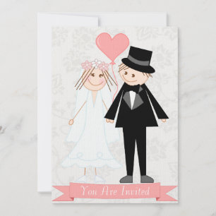 Kute en elegante cartoons kaart