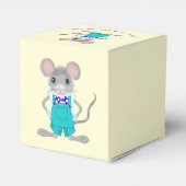 Kute en elegante kleine muis bedankdoosjes (Achterkant)