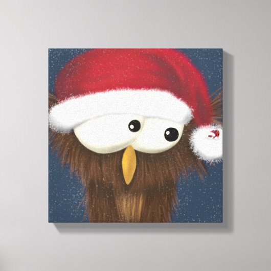 Kute en feestoowl canvas afdruk (Voorkant)