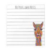 Kute en Funny No Prob Llama-laptop Notitieblok (Voorkant)