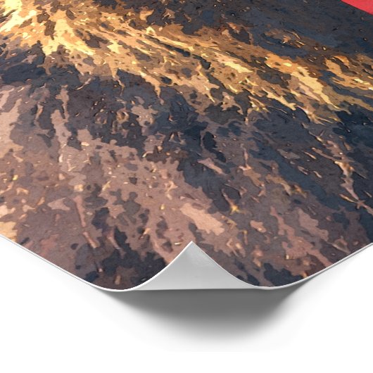 Kute en grappige beer, kwekerij voor kinderen poster (Hoek)