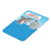 Kute en grappige haai en Manatee Claus Magneet (Linkerzijde)