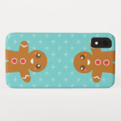 Kute en Happy Gingerbrood Man voor Kerstmis Case-Mate iPhone Case (Achterkant (horizontaal))