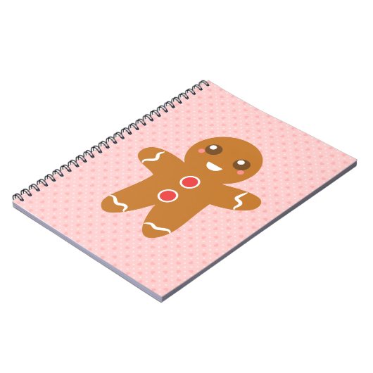 Kute en Happy Kerstontbijt roze Notitieboek (Linkerzijde)