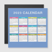 Kute en kleurrijke kalender 2023 | Magneet (Voorkant / Achterkant)