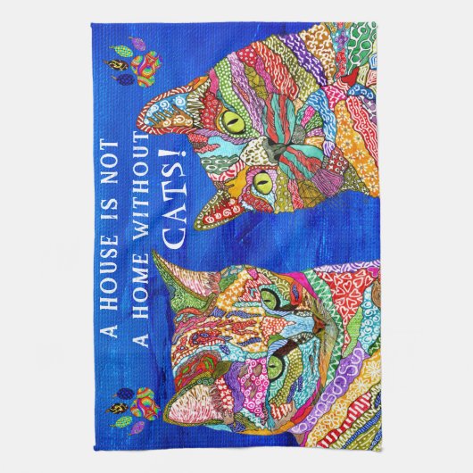 Kute en kleurrijke keukenhanddoek (Verticaal)