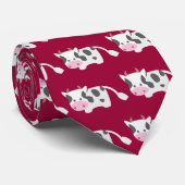 Kute en Schattige koe Stropdas (Opgerold)