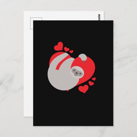 Kute en Schattige Valentijnsdag Briefkaart (Voorkant / Achterkant)