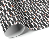 Kute en Whimsical Piles of Penguins Cadeaupapier (Rol Hoek)