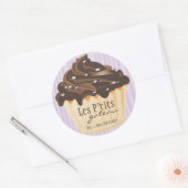 Kute en whisky bakkerijkers ronde sticker (Envelop)